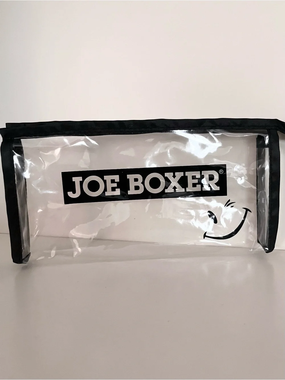 Joe boxer clear zippy pouch